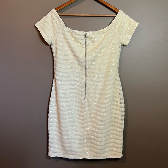 Lulus cream sequin dress. Size XL. - Picture 8 of 11